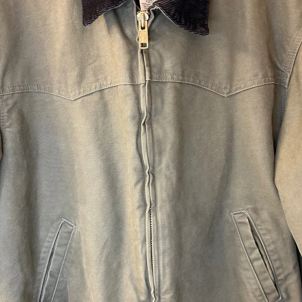 Carhartt Santa Fe Jacket J14 LOV Mens XL Olive Green Duck Canvas Quilted